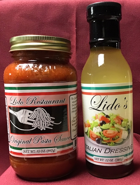 Lido's Pasta Sauce and Italian Dressing